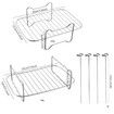Air Fryer Grilling Rack for Ninja AF300/400 Stainless Steel Rack