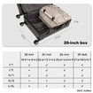 4 Tiers Portable Hanging Travel Shelves Bag Packing Cube Organizer Suitcase Storage Large Capacity (Beige XL)