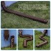 Brown 2-Pack Rain Gutter Downspout Extensions Flexible,Drain Downspout Extender,Down Spout Drain Extender,Gutter Connector Rainwater Drainage,Extendable from 21 to 60 Inches