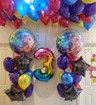Colorful Disco Ball Balloons 22 Inch 6 Pack 4D Sphere Round Metallic Disco Balloons for Disco Party Decorations Retro Party Decorations