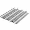Nonstick Perforated Baguette Pan for French Bread Baking 15 Inch x 13 Inch 4 Loaf Silver Mold for Toaster Oven