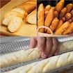 Nonstick Perforated Baguette Pan for French Bread Baking 15 Inch x 13 Inch 4 Loaf Silver Mold for Toaster Oven