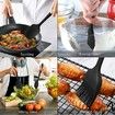 Spatulas for Nonstick Cookware, 6 Pcs Seamless Bpa-Free Silicone Spatula Set for Baking, Cooking