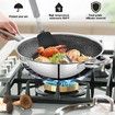 Silicone Spatula 4 Pack Spatula Set Heat Resistant Kitchen Utensils Set, Black