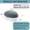 Vegetable Brush, NonSlip Grip Potato Scrubber Veggie Brush with Flexible and Hard Bristles 2Pack