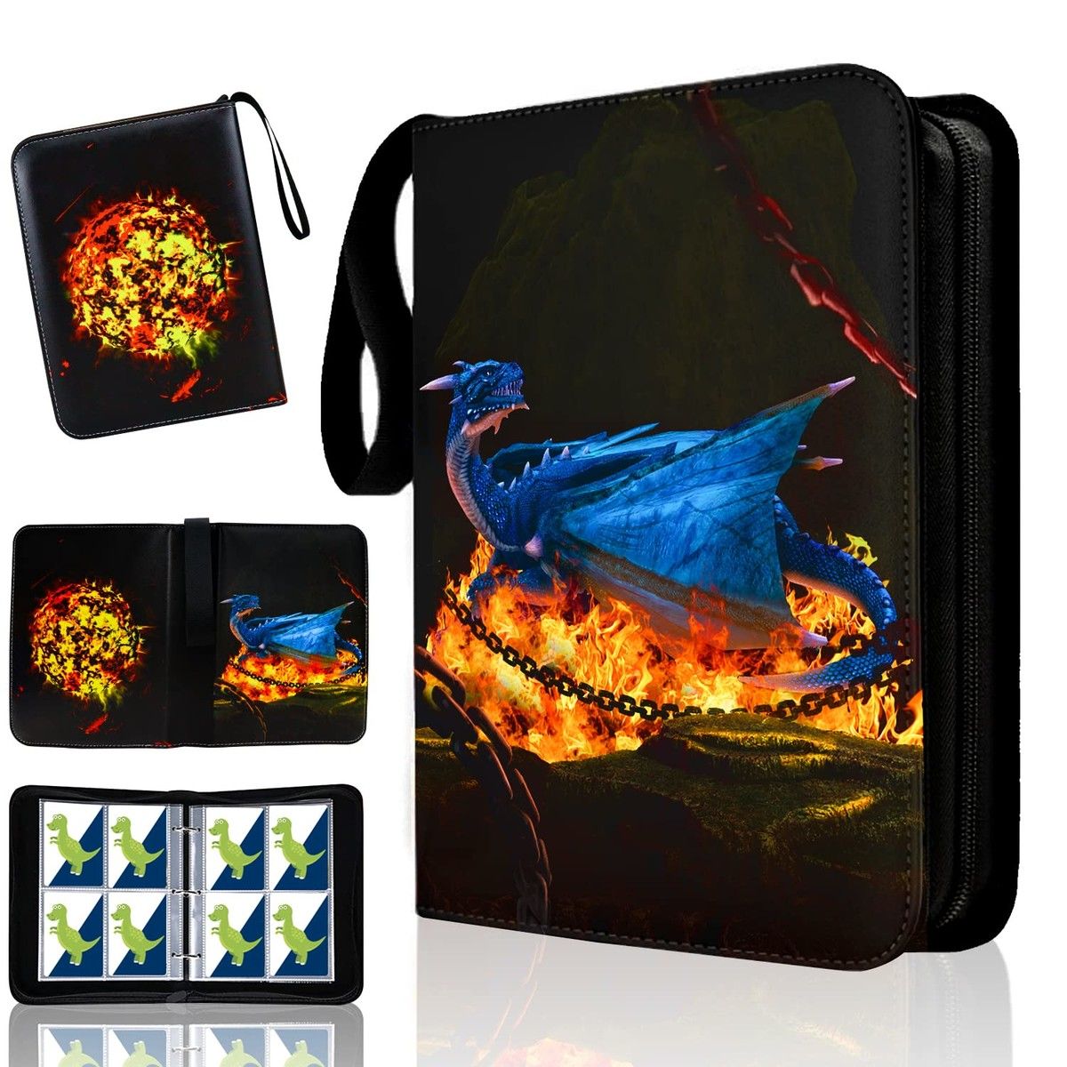 400cards Sport Pokemon Cards PU Leather Album Book Cartoon Anime Game Card EX GX Collectors Folder Holder 4 Pockets 50 pages