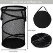 Large Collapsible Laundry Basket Collapsible Mesh with Handles for Laundry, Bathroom, Kids Room, College Dorm, Travel, Storage Organizer