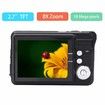 Digital Camera, Compact Camera 2.7 Inch 8X Digital Zoom Camera 18MP Teen Camera Digital Portable Mini Cameras Pocket Selfie HD Student Digital Camera Color Black
