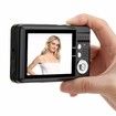 Digital Camera, Compact Camera 2.7 Inch 8X Digital Zoom Camera 18MP Teen Camera Digital Portable Mini Cameras Pocket Selfie HD Student Digital Camera Color Black