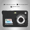 Digital Camera, Compact Camera 2.7 Inch 8X Digital Zoom Camera 18MP Teen Camera Digital Portable Mini Cameras Pocket Selfie HD Student Digital Camera Color Black
