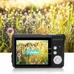 Digital Camera, Compact Camera 2.7 Inch 8X Digital Zoom Camera 18MP Teen Camera Digital Portable Mini Cameras Pocket Selfie HD Student Digital Camera Color Black