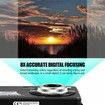 Digital Camera, Compact Camera 2.7 Inch 8X Digital Zoom Camera 18MP Teen Camera Digital Portable Mini Cameras Pocket Selfie HD Student Digital Camera Color Black