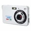 Digital Camera, Compact Camera 2.7 Inch 8X Digital Zoom Camera 18MP Teen Camera Digital Portable Mini Cameras Pocket Selfie HD Student Digital Camera Color Silver