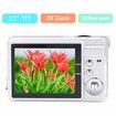 Digital Camera, Compact Camera 2.7 Inch 8X Digital Zoom Camera 18MP Teen Camera Digital Portable Mini Cameras Pocket Selfie HD Student Digital Camera Color Silver