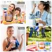Overnight Oats Containers with Lids and Spoon,Mason Jars for Overnight Oats,350ml Glass Oatmeal Container to Go for Chia Pudding Yogurt Salad Cereal Meal Prep Jars (2 Pack)