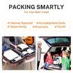 Compression Packing Cube for Suitcase, 6 Pcs Travel Luggage Organizer (Green)