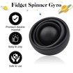 Fidget Toy for Adults,Fidget Gyro Toys,Gift Ideas Fidgets Gifts for Boys Girls Teens Kids,ADHD Autism Stress Relief Finger Toy Hand Fidget Spinner (Black)