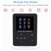USB 2.0 Mini MP3 MP4 Player, Mini Music Player with Headphones for Running (Black)