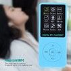 Mp3 Player, Mini Plug Card Video MP4 1.8 Inch Max Support 32GB for Running (Blue)