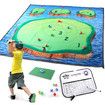 Golf Chipping Game with Sticky Balls fun Game Mat Indoor OutdoorGolf Game Set for Children Over 3 Years Old and Adults Golf Clubs