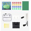 Golf Chipping Game with Sticky Balls fun Game Mat Indoor OutdoorGolf Game Set for Children Over 3 Years Old and Adults Golf Clubs