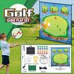 Golf Chipping Game with Sticky Balls fun Game Mat Indoor OutdoorGolf Game Set for Children Over 3 Years Old and Adults Golf Clubs