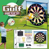 Golf Chipping Game with Sticky Balls and Darts fun Game Mat Indoor OutdoorGolf Game Set for Children Over 3 Years Old and Adults  Golf Clubs