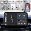 CarPlay Wireless Adapter for Factory Wired CarPlay Upgrade Plug & Play Dongle Converts Wired to Wireless Fast and Easy Use Fit for Cars from 2016 & iPhone iOS 10+ (White)