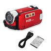 Video Camcorder Digital Portable Camera Recorer 270 Degree Rotation Full HD 16X DV Cameras for Travelling Vlogging Red