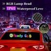 12x66cm 16x128pixel LED Signs Advertising Flexible USB 5V LED Store Sign Bluetooth App Control Custom Text Pattern Programmable LED Display
