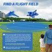 Plane Remote Control F-22 Raptor RTF 2.4GHz 6-Axis Gyro RC Airplane Light Strip Jet Fighter Toy Aviation Gift Kids Beginner Blue