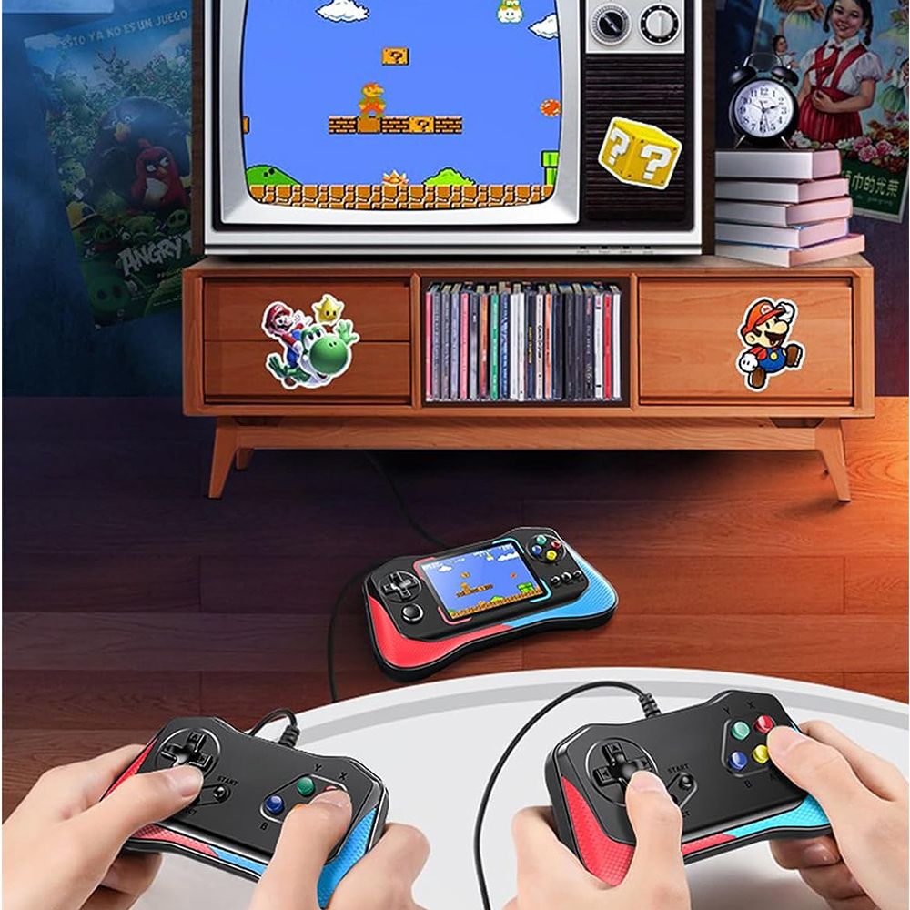 Retro Handheld Game Console for Kids Adults, Mini Game Player Preload 4849  Games, 3.5'' Display Portable Game Machine with 2 Gamepads, Support 2