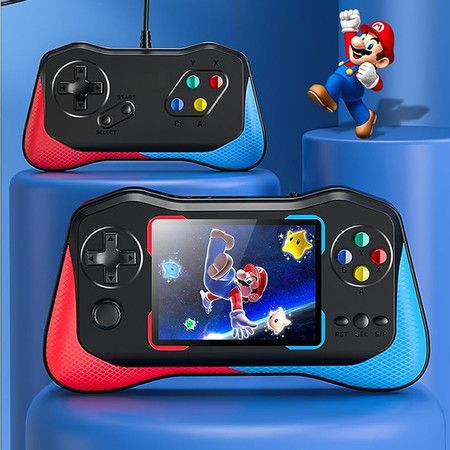 Retro Handheld Game Console for Kids Adults, Mini Game Player Preload 4849  Games, 3.5'' Display Portable Game Machine with 2 Gamepads, Support 2