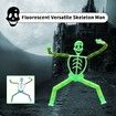 8PCS Skeleton Fidget Toys,Finger Sensory Toys Fluorescent,Decompress Skeleton Man,Toys for Stress Relief,Party Bag Fillers,Party Favours