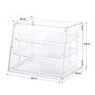 Cake Display Cabinet 3 Tier Acrylic Bakery Cupcake Stand Case Unit Holder Muffin Donut Pastry Model Toy Showcase Adjustable Shelf 5mm Thick