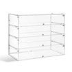 Large Cake Display Cabinet 4 Tier Acrylic Stand Case Unit Holder Bakery Cupcake Muffin Donut Pastry Model Toy Showcase Desktop 5mm Transparent