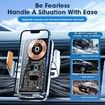15W Car Wireless Charger Auto Car Mount Phone Holder For iPhone 14 13 12 Samsung Xiaomi Infrared Induction Fast Charging Stand
