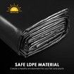 6x5m Pond Liner Fish Pool Waterfall Water Garden Black Skin Pad LDPE Reservoir Fountain Landscaping Heavy Duty 0.5mm