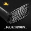 6x5m Pond Liner HDPE Fish Waterfall Water Garden Koi Pool Skin Pad Black Fountain Landscaping Reservoir Heavy Duty 0.2mm