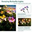 Solar Garden Lights - Newest Swaying Butterfly Light,Yard Patio Pathway Decoration,High Flexibility Iron Wire & Realistic Butterflies (2 Pack)