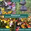 Solar Garden Lights - Newest Swaying Butterfly Light,Yard Patio Pathway Decoration,High Flexibility Iron Wire & Realistic Butterflies (2 Pack)