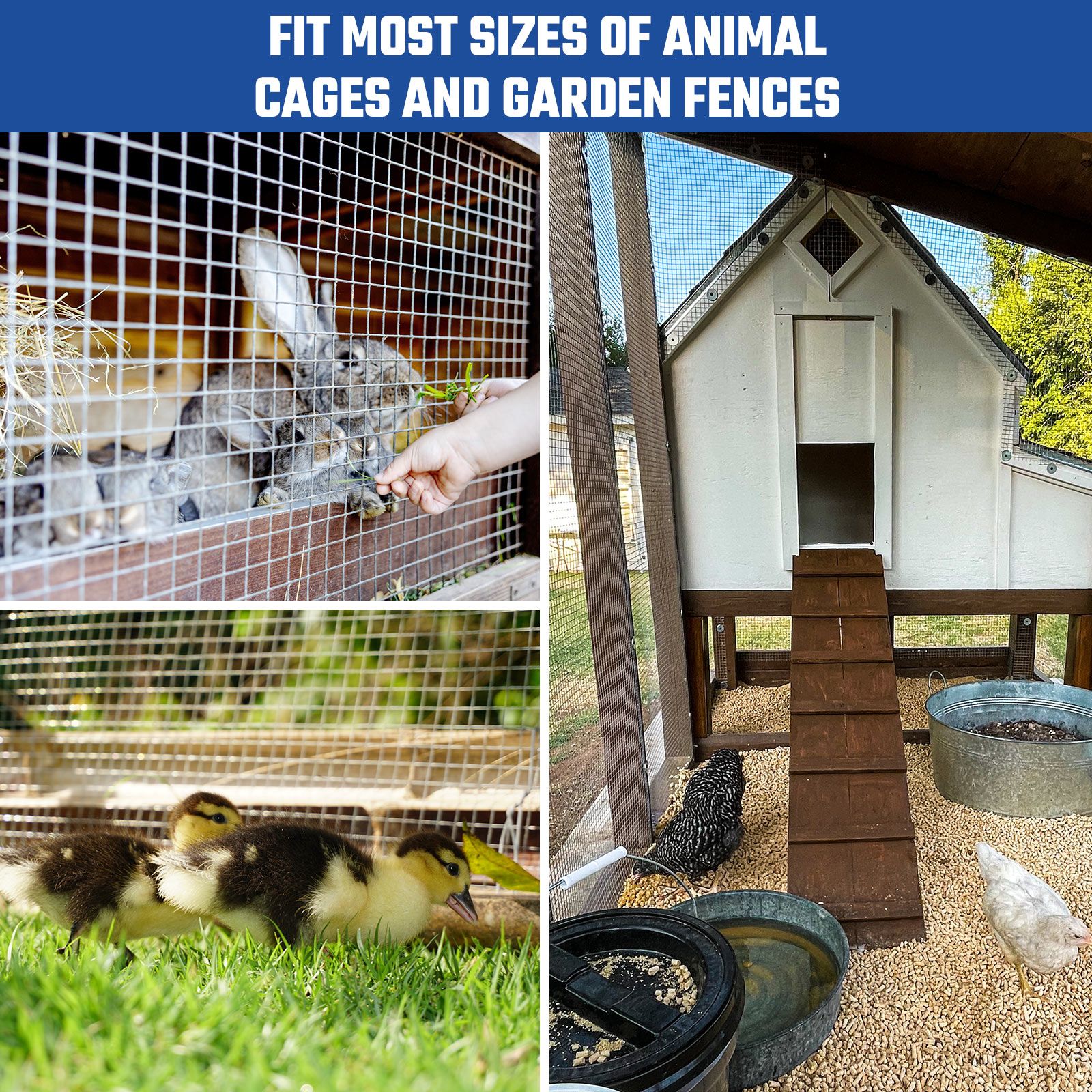 Hardware Cloth Galvanised Welded Wire Mesh Fence Roll Chicken Coop Rabbit Cage Gopher Tree Guard