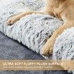 Dog Plush Dog Crate Bed Fluffy Cozy Kennel Pad for Sleeping Washable Dog Mats with Anti-Slip Bottom for Small Dogs(50*6.5*35cm)