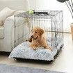 Dog Plush Dog Crate Bed Fluffy Cozy Kennel Pad for Sleeping Washable Dog Mats with Anti-Slip Bottom for Small Dogs(50*6.5*35cm)