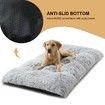 Dog Plush Dog Crate Bed Fluffy Cozy Kennel Pad for Sleeping Washable Dog Mats with Anti-Slip Bottom for Small Dogs(50*6.5*35cm)