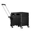 75L Shopping Trolley Cart Wheeled Basket Grocery Utility Rolling Folding Supermarket Granny Travel Camping Bag Wagon