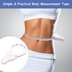 Body Tape Measure Self-Locking,Retractable Automatic Telescopic Tape Measure,150cm Locking Pin and Retractable Button,Tape Measure Body,Weight Loss Tape Measure