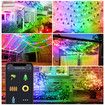 5M String Lights LED Copper Wire String Lights Dream Color Remote Control Outdoor Waterproof Christmas Holiday Bluetooth Control Bedroom Wedding