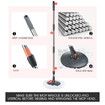 Spin Mop and Twin Bucket Set Tile Wood Floor Cleaner 4 Microfibre Heads Magic Dry Twist Separate Stackable Cleaning System
