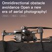 Triple-Camera Drone 4K HD Optical Flow Positioning 360° Obstacle Avoidance Foldable Quadcopter Wifi FPV 3 batteries